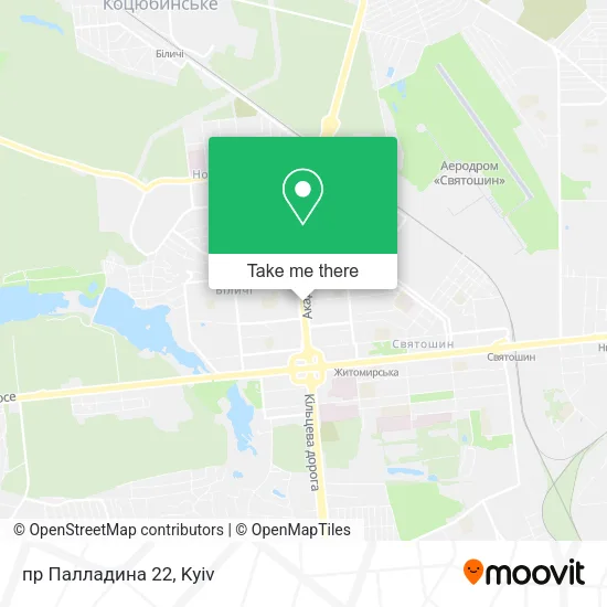 Карта пр Палладина 22