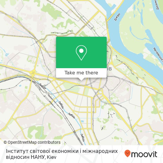 Інститут світової економіки і міжнародних відносин НАНУ map