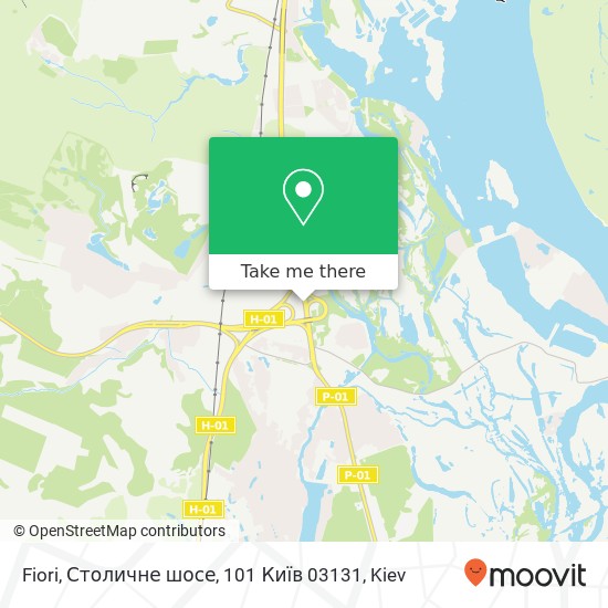 Карта Fiori, Столичне шосе, 101 Київ 03131