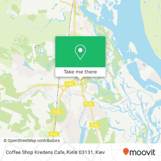 Coffee Shop Kredens Cafe, Київ 03131 map