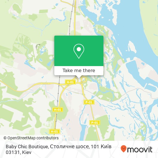 Baby Chic Boutique, Столичне шосе, 101 Київ 03131 map