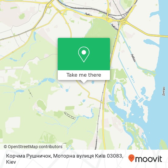 Корчма Рушничок, Моторна вулиця Київ 03083 map