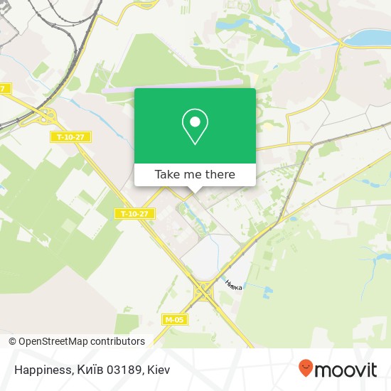 Карта Happiness, Київ 03189