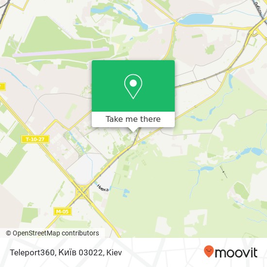 Карта Teleport360, Київ 03022