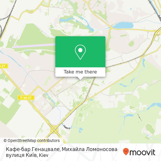 Кафе-бар Генацвале, Михайла Ломоносова вулиця Київ map
