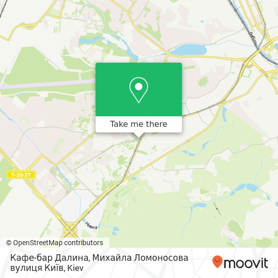 Кафе-бар Далина, Михайла Ломоносова вулиця Київ map