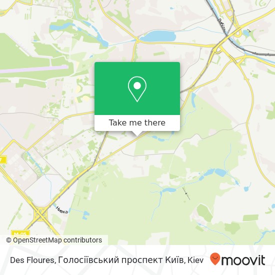 Des Floures, Голосіївський проспект Київ map