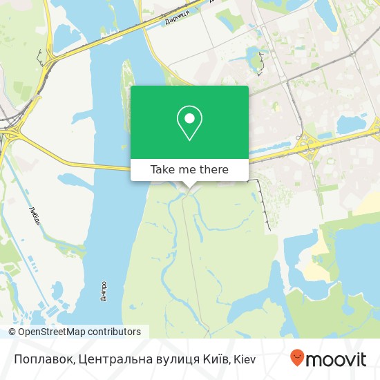 Поплавок, Центральна вулиця Київ map