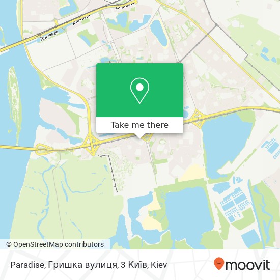 Paradise, Гришка вулиця, 3 Київ map