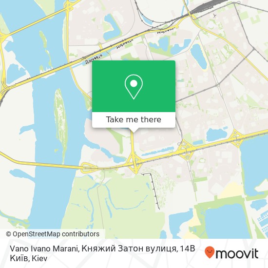 Vano Ivano Marani, Княжий Затон вулиця, 14В Київ map