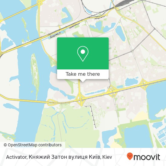 Activator, Княжий Затон вулиця Київ map