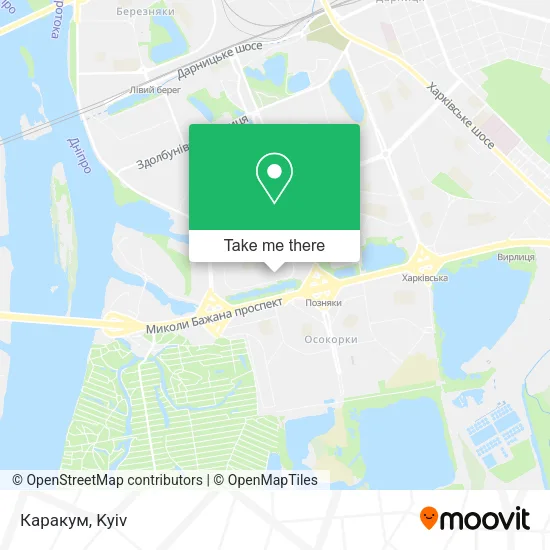 Карта Каракум