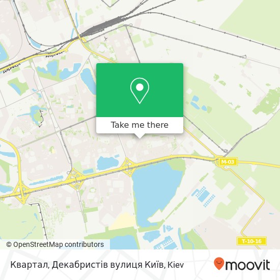 Квартал, Декабристів вулиця Київ map