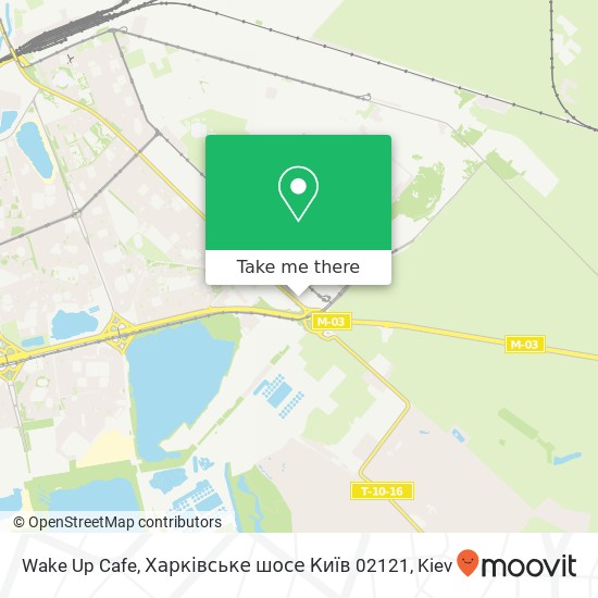 Wake Up Cafe, Харківське шосе Київ 02121 map