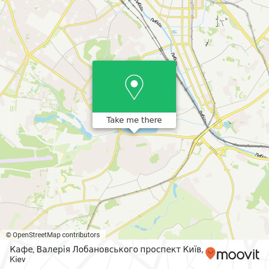 Кафе, Валерія Лобановського проспект Київ map