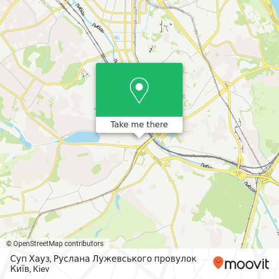 Суп Хауз, Руслана Лужевського провулок Київ map