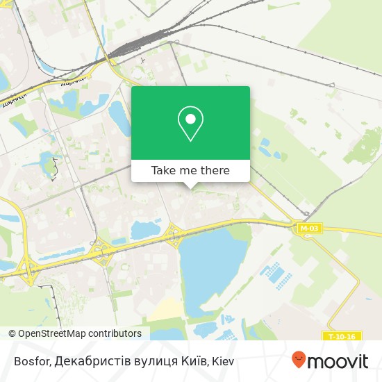 Bosfor, Декабристів вулиця Київ map