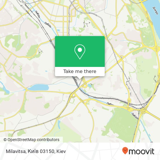 Milavitsa, Київ 03150 map