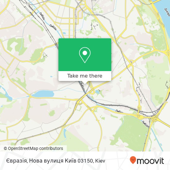 Карта Євразія, Нова вулиця Київ 03150