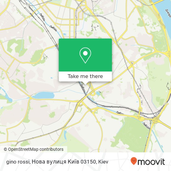 gino rossi, Нова вулиця Київ 03150 map