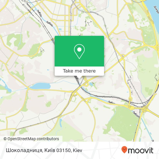 Карта Шоколадниця, Київ 03150
