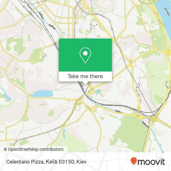 Карта Celentano Pizza, Київ 03150