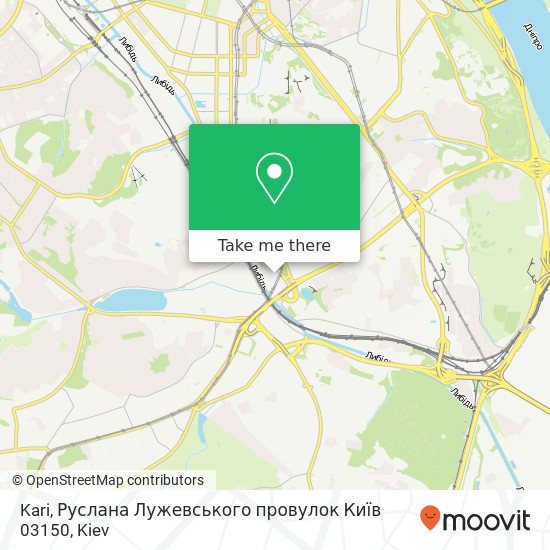 Kari, Руслана Лужевського провулок Київ 03150 map
