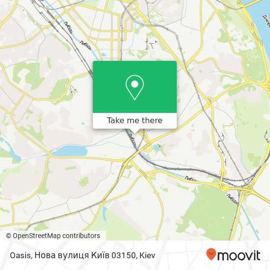 Карта Oasis, Нова вулиця Київ 03150