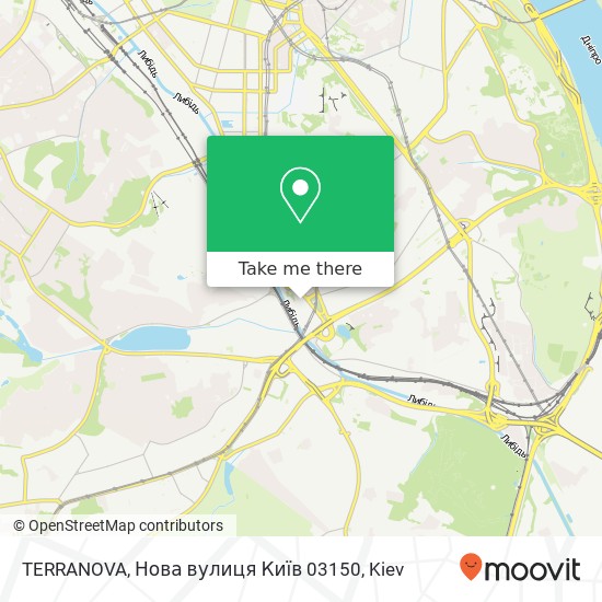Карта TERRANOVA, Нова вулиця Київ 03150