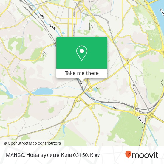 MANGO, Нова вулиця Київ 03150 map