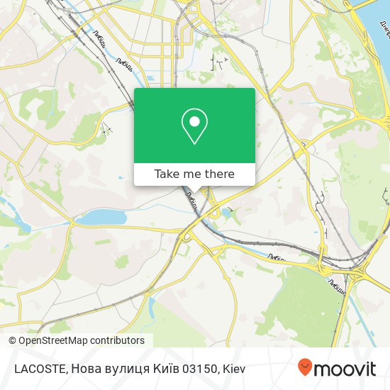 LACOSTE, Нова вулиця Київ 03150 map