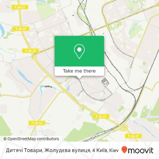 Дитячі Товари, Жолудєва вулиця, 4 Київ map