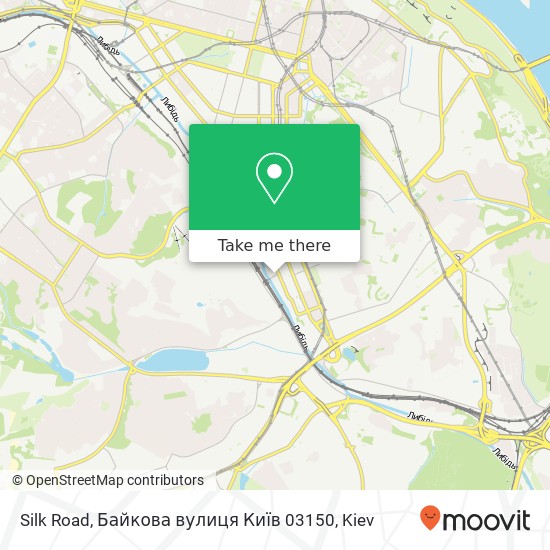 Silk Road, Байкова вулиця Київ 03150 map