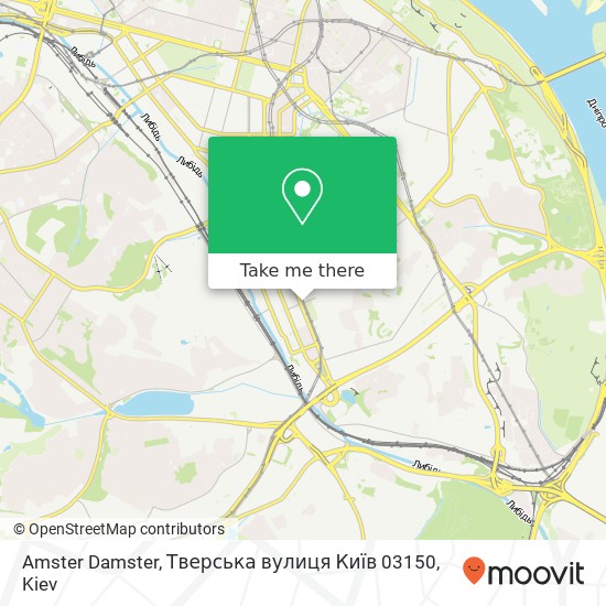 Карта Amster Damster, Тверська вулиця Київ 03150