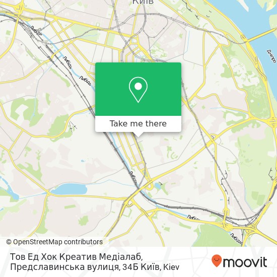 Тов Ед Хок Креатив Медіалаб, Предславинська вулиця, 34Б Київ map