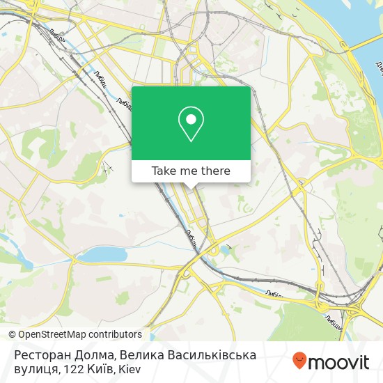 Ресторан Долма, Велика Васильківська вулиця, 122 Київ map