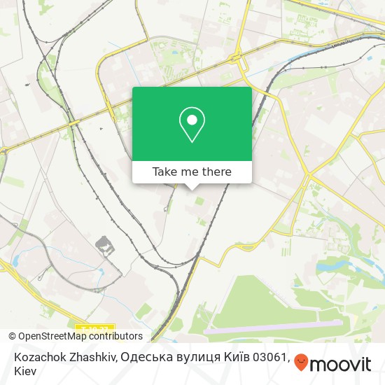 Kozachok Zhashkiv, Одеська вулиця Київ 03061 map