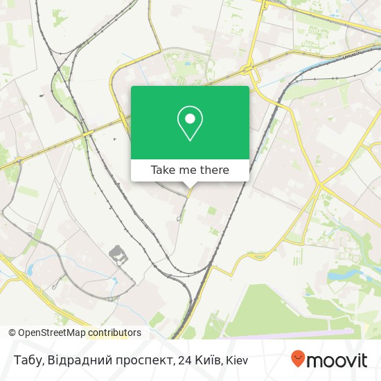Табу, Відрадний проспект, 24 Київ map