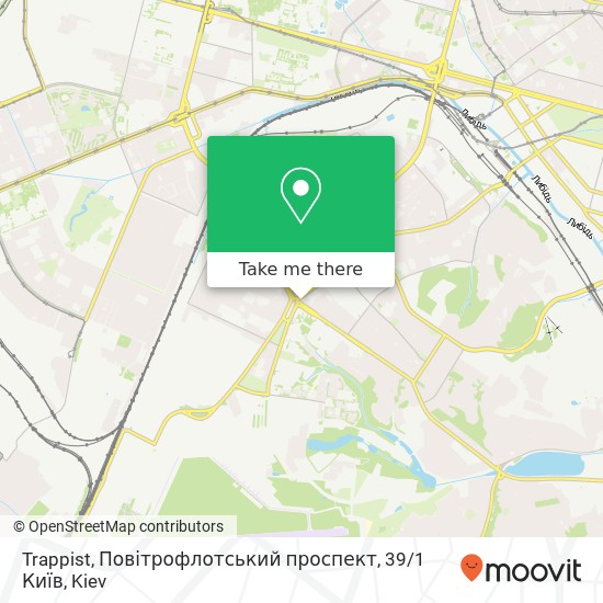 Trappist, Повітрофлотський проспект, 39 / 1 Київ map