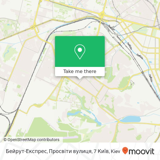 Бейрут-Експрес, Просвіти вулиця, 7 Київ map