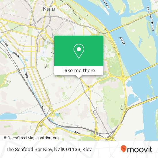 The Seafood Bar Kiev, Київ 01133 map