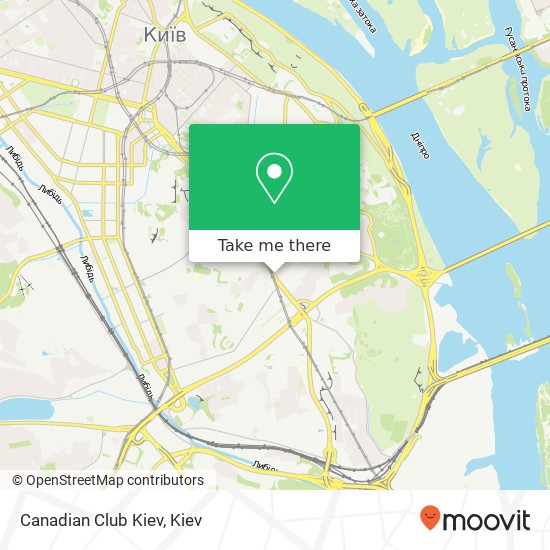 Canadian Club Kiev map