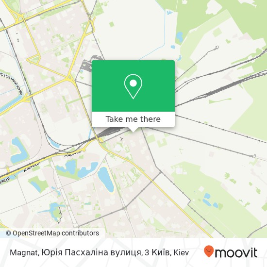 Magnat, Юрія Пасхаліна вулиця, 3 Київ map