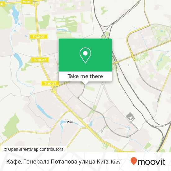 Кафе, Генерала Потапова улица Київ map