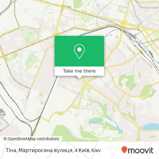 Тіна, Мартиросяна вулиця, 4 Київ map