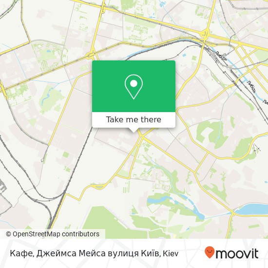 Карта Кафе, Джеймса Мейса вулиця Київ