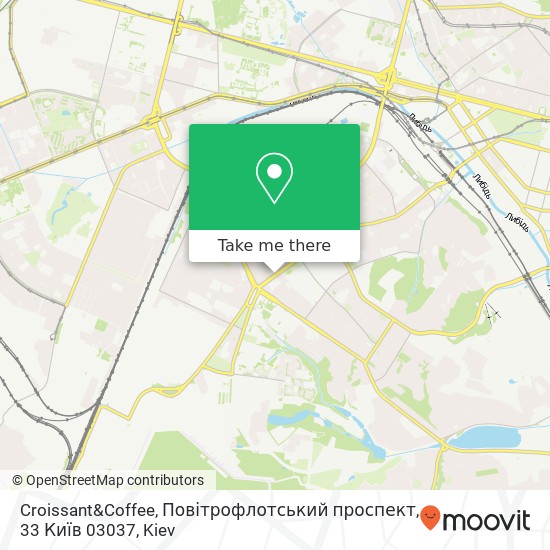 Croissant&Coffee, Повітрофлотський проспект, 33 Київ 03037 map