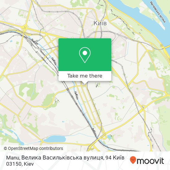 Manu, Велика Васильківська вулиця, 94 Київ 03150 map