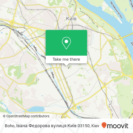 Boho, Івана Федорова вулиця Київ 03150 map