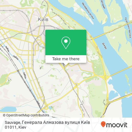 Sauvage, Генерала Алмазова вулиця Київ 01011 map